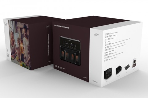 Lauben DualZone Air Fryer 8000BC - Kétzónás Forró levegős fritőz